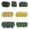 28 GREEN GOLD Artificial Palm Tropical Monstera Assorted SILK LEAVES